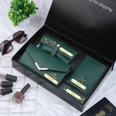 Personalized Leather Essentials Gift Set for Her